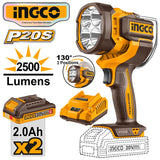 Ingco P20S/20V 2.0AH Lithium-Ion Cordless Portable Work Lamp Flashlight ING-CT