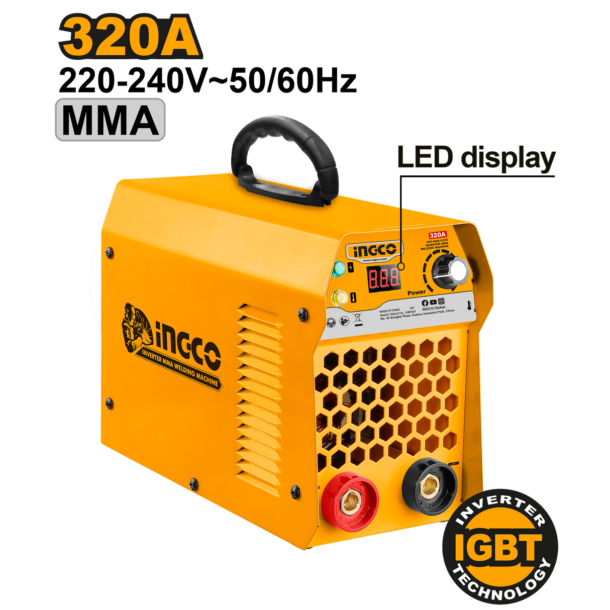 ingco portable welding machine inverter igbt arc mma ing-ss alternate view