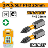 S2 Industrial Steel Impact Screwdriver Bits Set ING-AC