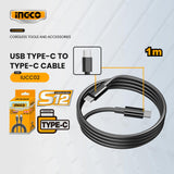 Ingco Usb Type-C To Type-C Cable 1M IUCC02 (ICT) ING-SP