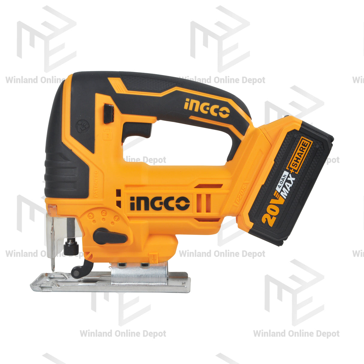 INGCO Lithium-Ion Cordless 4pcs Combo Kit Cordless Circular Saw Cordless Drill Cordless Impact Driver Cordless Jigsaw CKLI2010