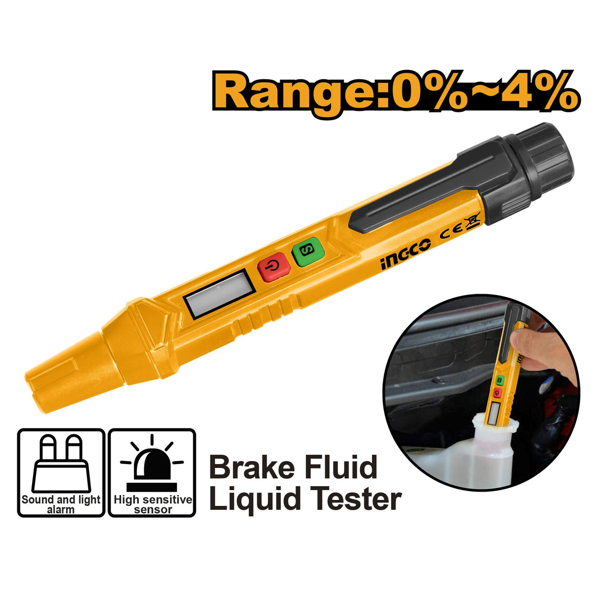 Ingco Brake Fluid Liquid Tester HETBF01 (IHT)
