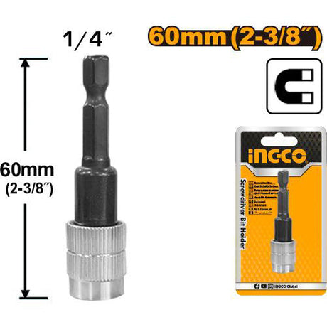 Ingco 60mm(2 - 3/8") Screwdriver Bit Holder with Release ABH40606 - Winland Depot