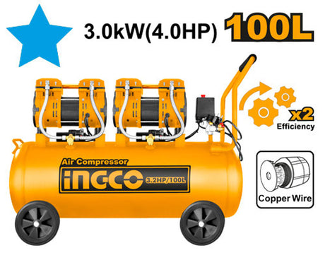 Ingco 4.0HP 100L Air Compressor ACS2241001P - Winland Depot