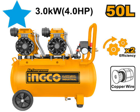 Ingco 4.0HP / 50L Air Compressor ACS224501P - Winland Depot