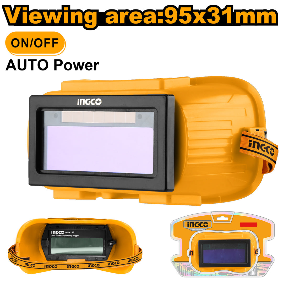 Ingco Auto Darken Mask Weld Welding Goggles AHM112