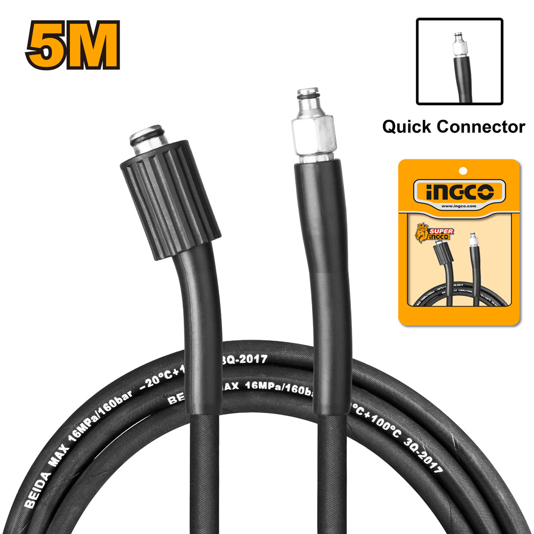 Ingco 5 Meter High Pressure Washer Hose Quick Connector AHPH5028 INGCO Philippines