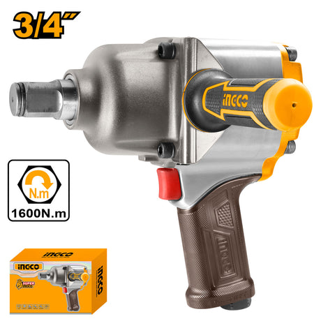 Ingco 3/4 Inches (1600Nm) Air Impact Wrench AIW341302 - Winland Depot