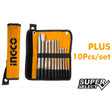 Ingco 10 Pcs Hammer Drill Bits and Chisels Set AKD2101 - Winland Depot