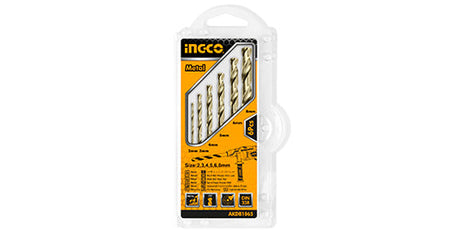Ingco 6 Pcs / Set Cobalt HSS Wood Metal Drill Bit Set Twist Drill Bits AKDB1065 - Winland Depot