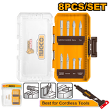 8PCS/Set Tungsten Carbide Rotary Burrs Set for Die Grinders AKDL10801 ING-AC