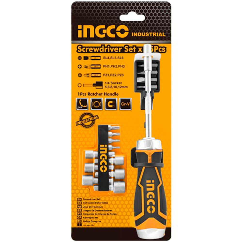 15-in-1 Ratchet Screwdriver Set AKISD1508