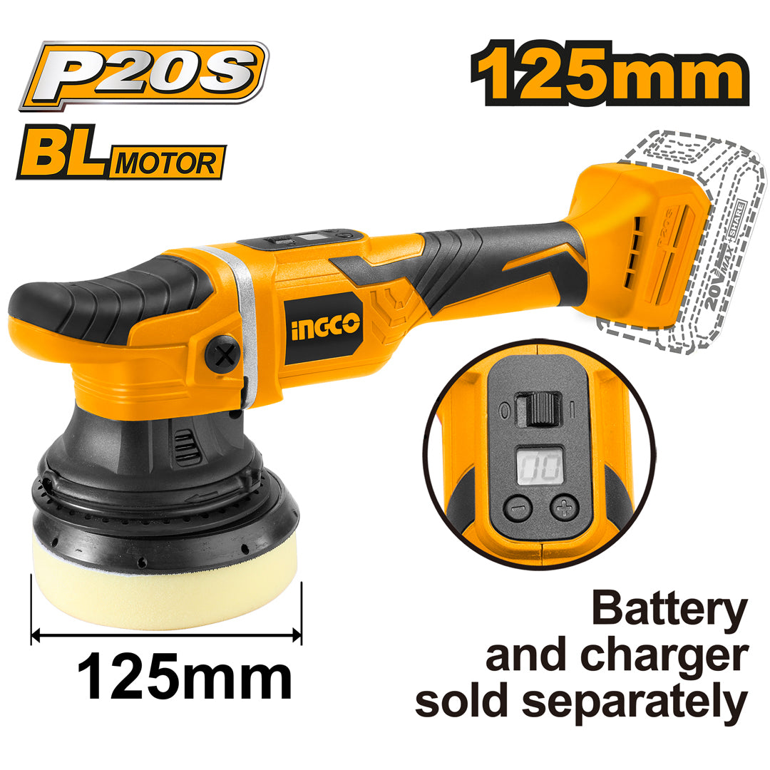 P20S 20V Lithium-Ion Cordless Brushless Angle Polisher APLI2002