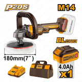 P20S/20V Brushless Motor Lithium-Ion Brushless Cordless Polisher ING-COR