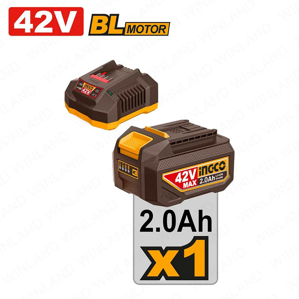 Ingco 42V Lithium-Ion Brushless 6inches(150mm) Cordless Polisher APLI42151 ING-CT