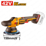 Ingco 42V Lithium-Ion Brushless 6inches(150mm) Cordless Polisher APLI42151 ING-CT
