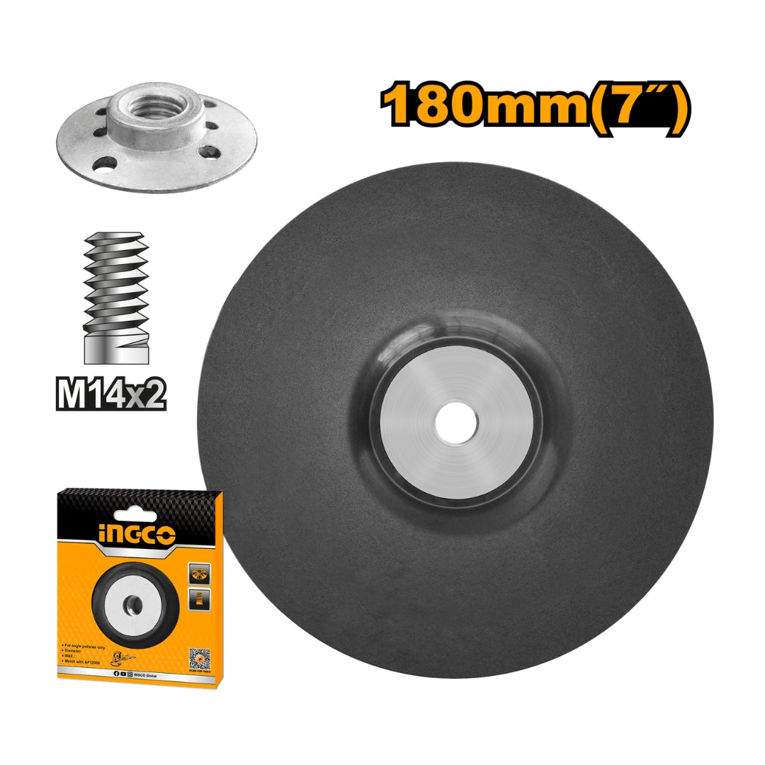 Ingco 7inches | ∅180mm Polishing Pad with Flange for Angle Polisher APP0111801 ING-HT