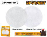 2PCS/Set 254mm(10in)Ø Polishing and Cleaning Set APP25402 ING-HT