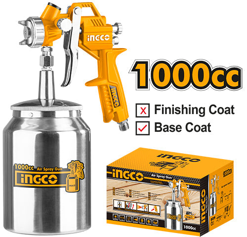 Ingco Air Spray Gun Spray Paint Sunction Type ASG3101