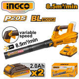 Brushless Motor Lithium-Ion Cordless Blower 20V P20S CABLI20323 ING-COR