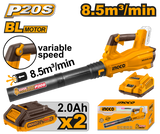 INGCO P20S 20V Cordless Brushless Blower Powershare