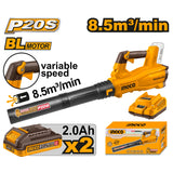 Brushless Motor Lithium-Ion Cordless Blower 20V P20S POWERSHARE ING-COR