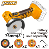 P20S/20V Lithium-Ion Cordless Multi-functional Mini Cut-Off Machine Tool CAGLI76012 ING-COR