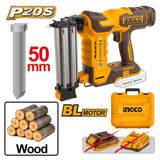 P20S 20V Lithium-Ion Brushless Motor Cordless Brad Nailer Kit ING-COR