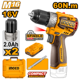 Brushless Motor Compact Cordless Drill 16V CDLI16682 ING-COR