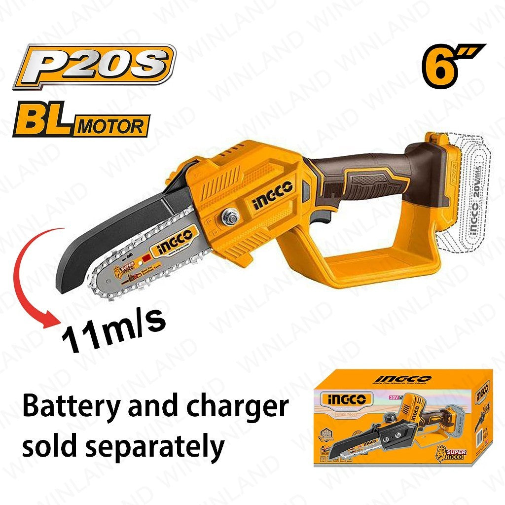 P20S/20V Lithium-Ion Cordless Pruner Saw Brushless Motor CGSLI20688 | CGSLI20689 ING-COR