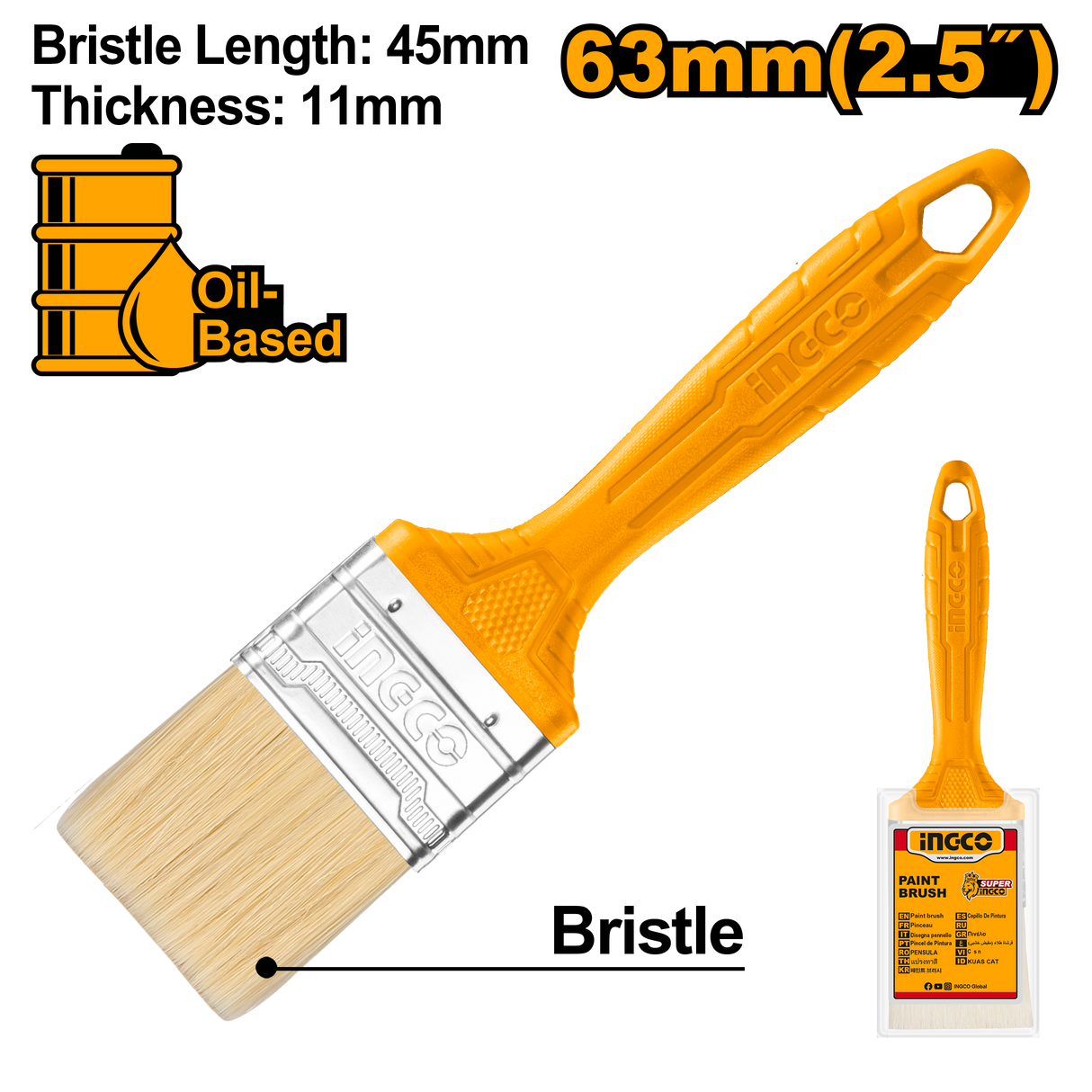 High Quality Paint Brush For Oil Based ING-CT