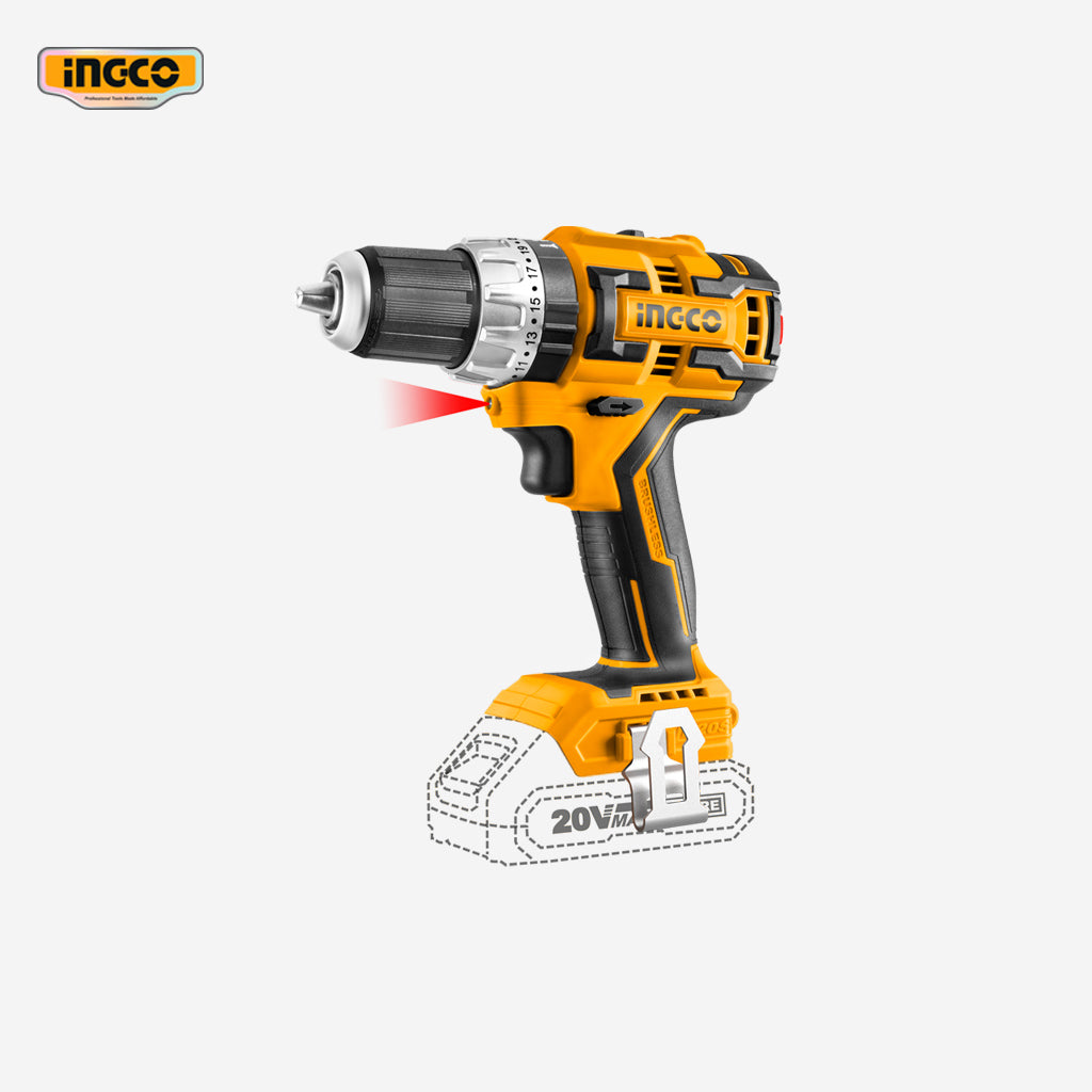 Ingco P20 20V Lithium-Ion Cordless Brushless Impact Drill CIDLI20608