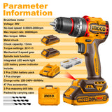 P20S/20V Lithium-Ion Brushless Compact Cordless Drill 66NM CDLI20668/CDLI206681 ING-CT