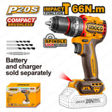 P20S/20V Lithium-Ion Brushless Compact Impact Cordless Drill ING-COR