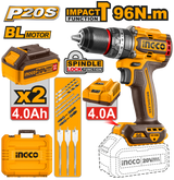 P20S/20V Lithium-Ion 96NM Cordless Brushless Motor Impact Drill CIDLI20968/CIDLI209681 ING-CT