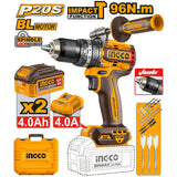 Ingco P20S 20V Cordless Impact Drill 96Nm Lithium-Ion - CIDLI209686 ING-CT