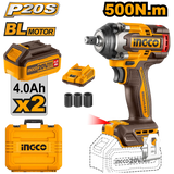 P20S/20V Brushless Motor Lithium-Ion Cordless Impact Wrench CIWLI2050/CIWLI20501 ING-COR