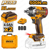 P20S/20V Brushless Motor Lithium-Ion Cordless Impact Wrench CIWLI2050/CIWLI20501 ING-COR