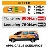 Ingco 42V/600NM(1/2inches) Brushless Motor Lithium-Ion Cordless Impact Wrench CIWLI42602