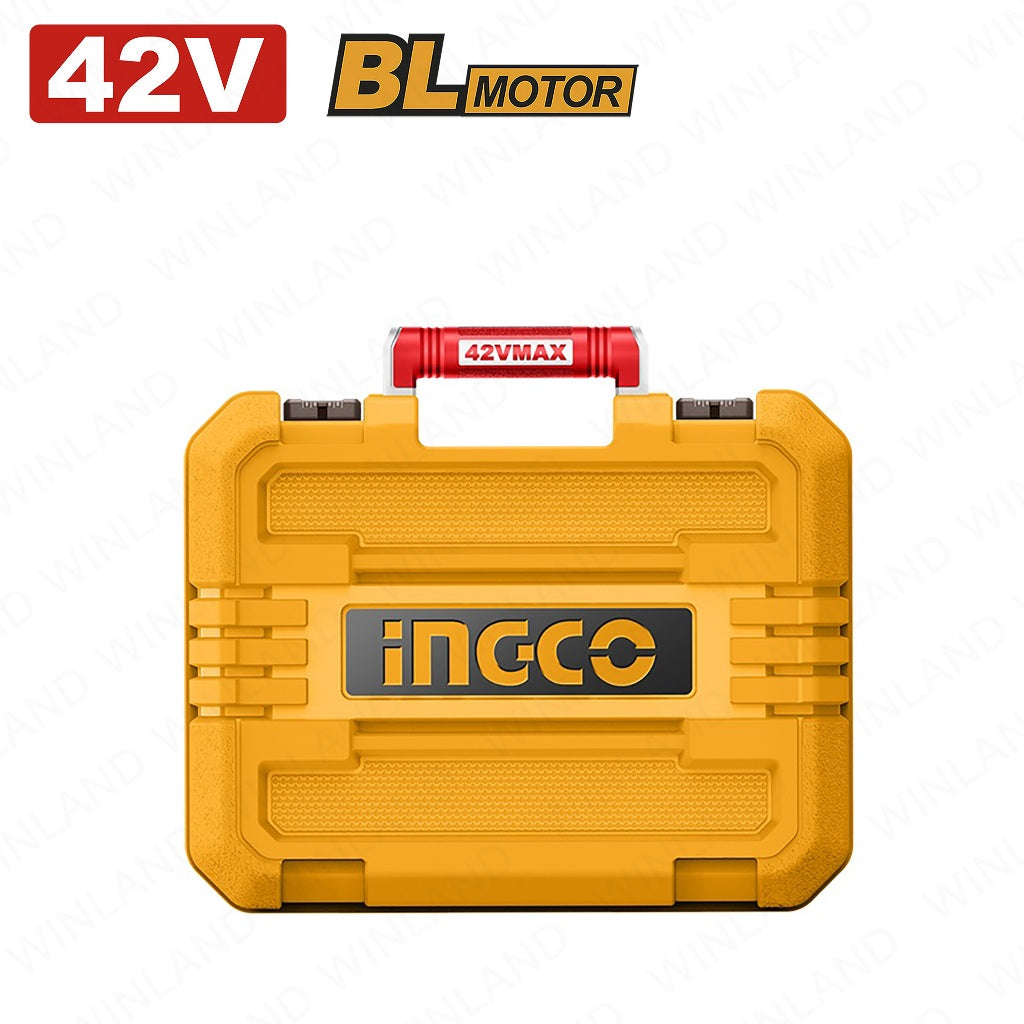 Ingco 42V/600NM(1/2inches) Brushless Motor Lithium-Ion Cordless Impact Wrench CIWLI42602