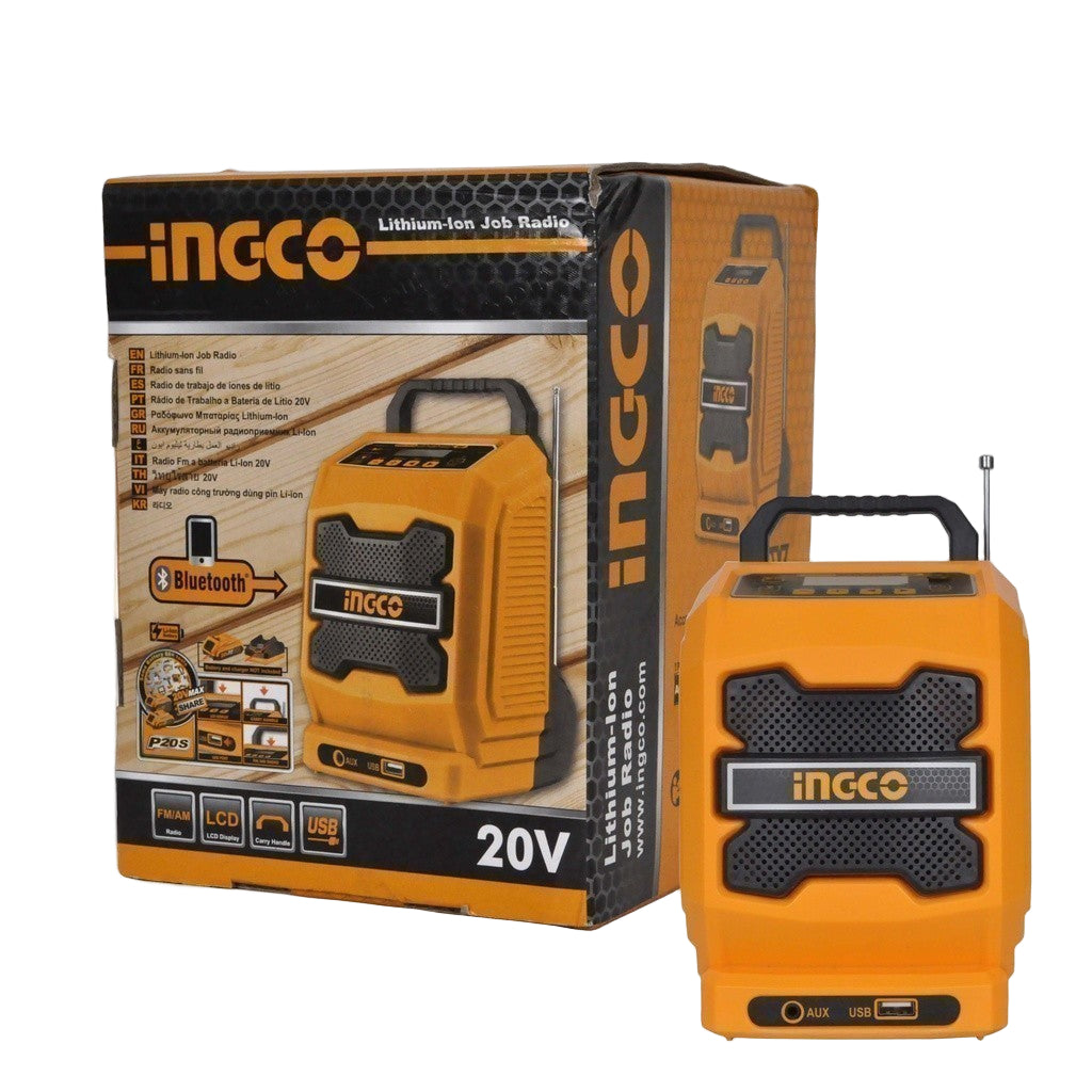 P20S 20V Lithium-Ion Cordless Job Radio AM & FM / Bluetooth Speaker CJRLI2001 ING-COR