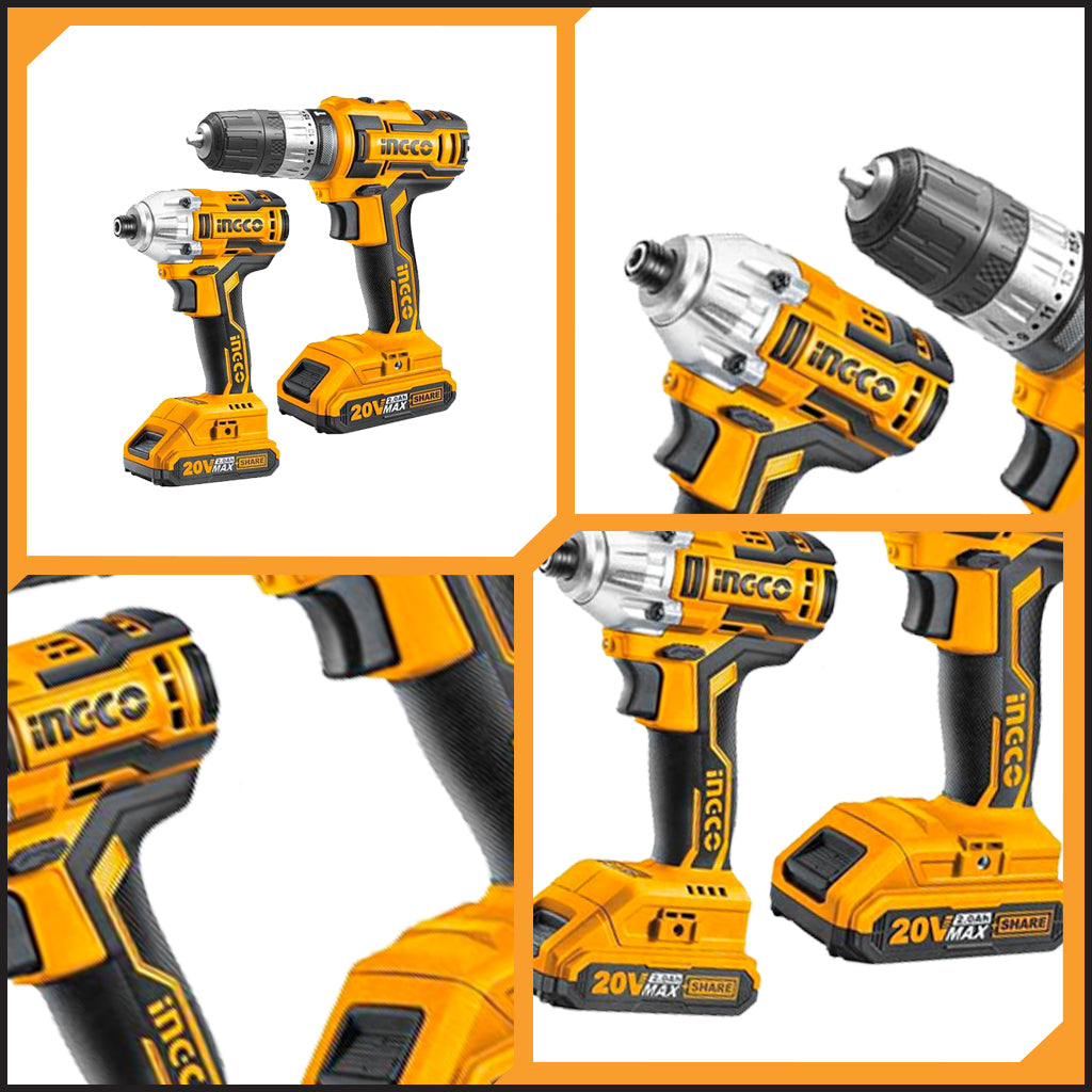 P20S 20V Lithium-Ion Cordless Combo Kit Cordless Drill + Impact Driver CKLI2006