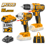 P20S 20V Lithium-Ion Cordless Combo Kit Cordless Drill + Impact Driver CKLI2006