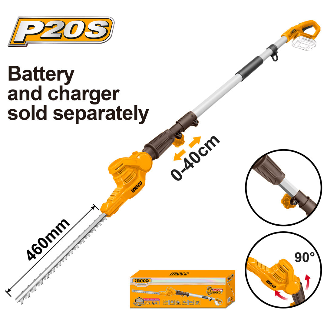 Ingco S12 12V Lithium-Ion Pole Hedge Trimmer CPHT201601