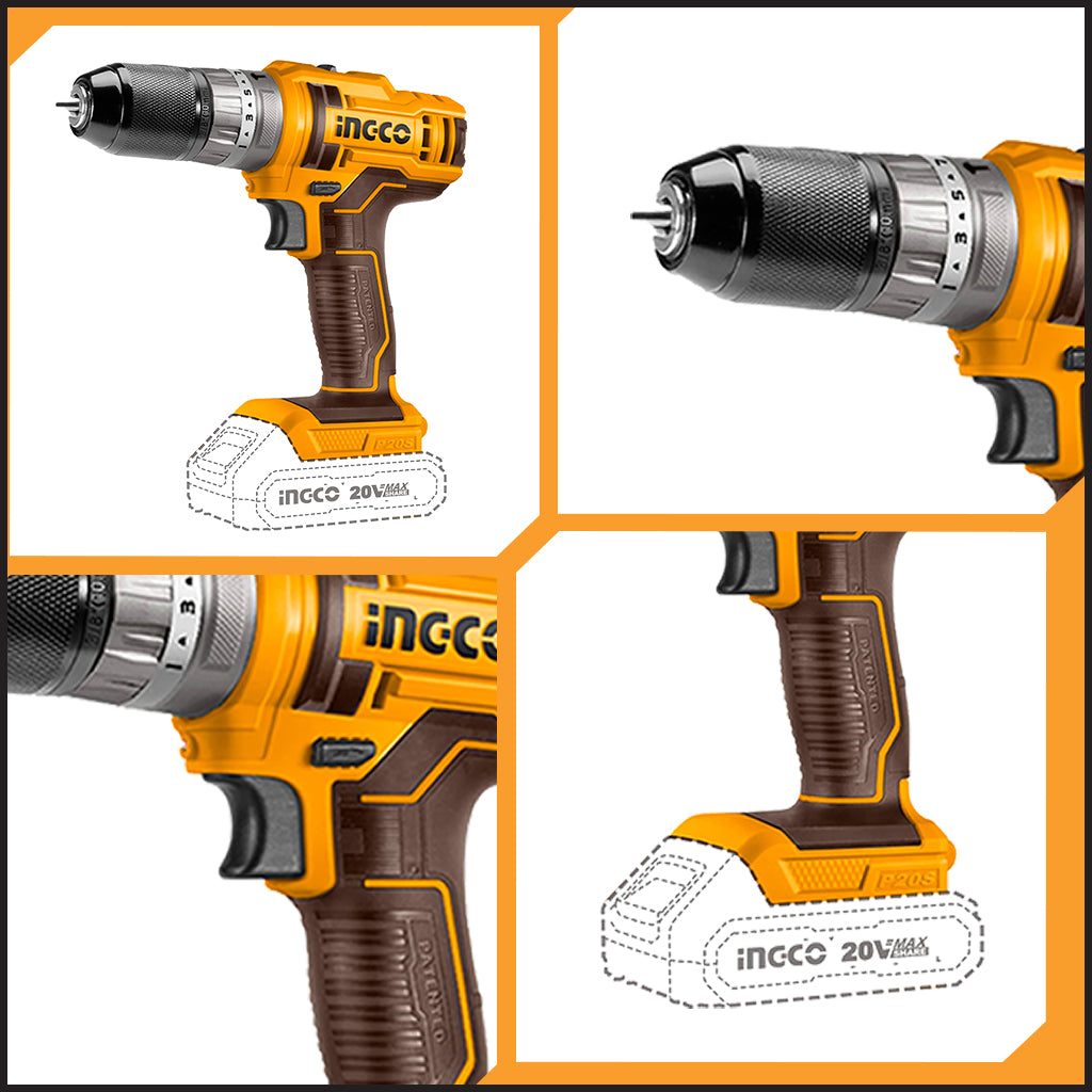 P20S 20V Lithium-Ion Cordless Brushless Impact Drill CIDLI20508