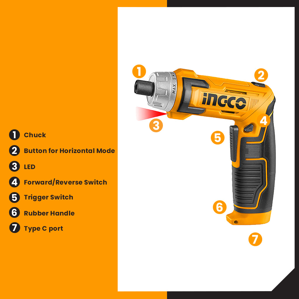 8V / 1/4 Inch Lithium-Ion Cordless Screwdriver CSDLI0802