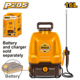 INGCO P20S 20V 16L lithium-ion knapsack garden disinfectant sprayer