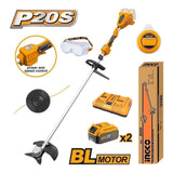 P20S 20V Cordless Lithium-Ion String Trimmer and Brushless Cutter CSTLI200285/CSTLI20028 ING-COR