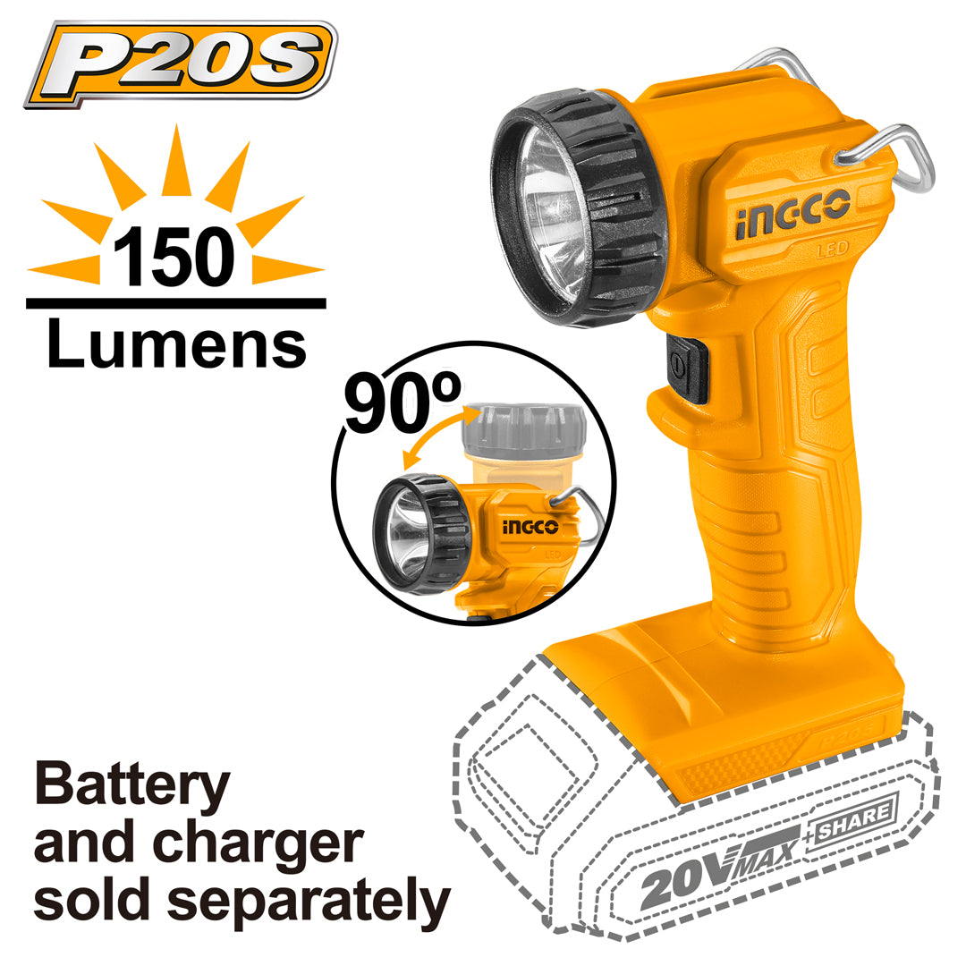 P20S 20V Lithium-Ion Cordless Work Lamp 120 Lumens CWLI2023