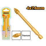 INGCO tile and glass drill bits set, 4.7–10.8mm sizes